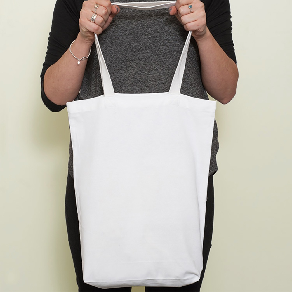 White Canvas Shopper Bag