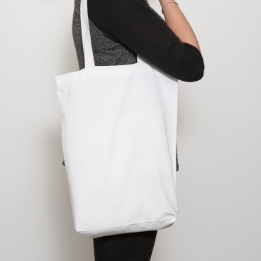 White Canvas Shopper Bag