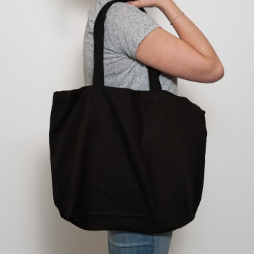 Black Large Shopper Bag