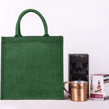 Medium Green Jute Bag