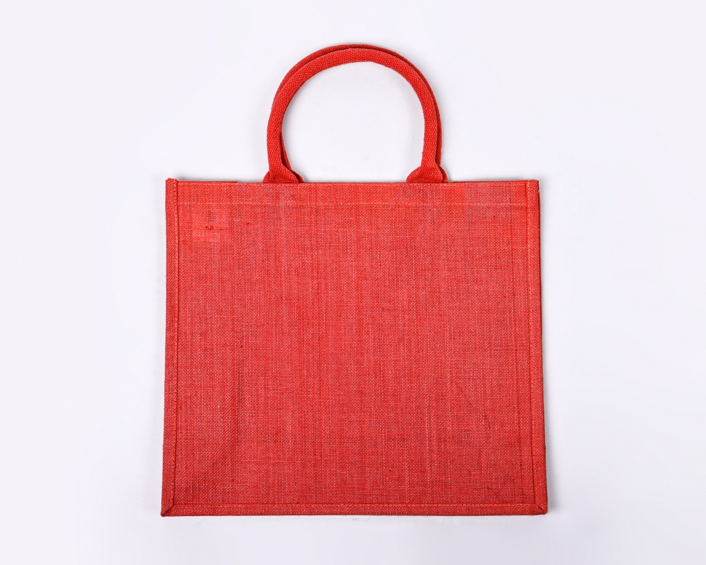 Large Red Jute Bag