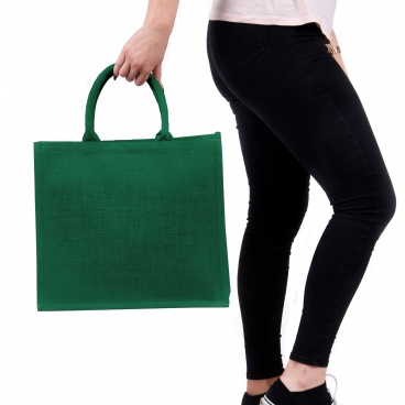 Large Green Jute Bag