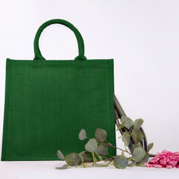 Large Green Jute Bag