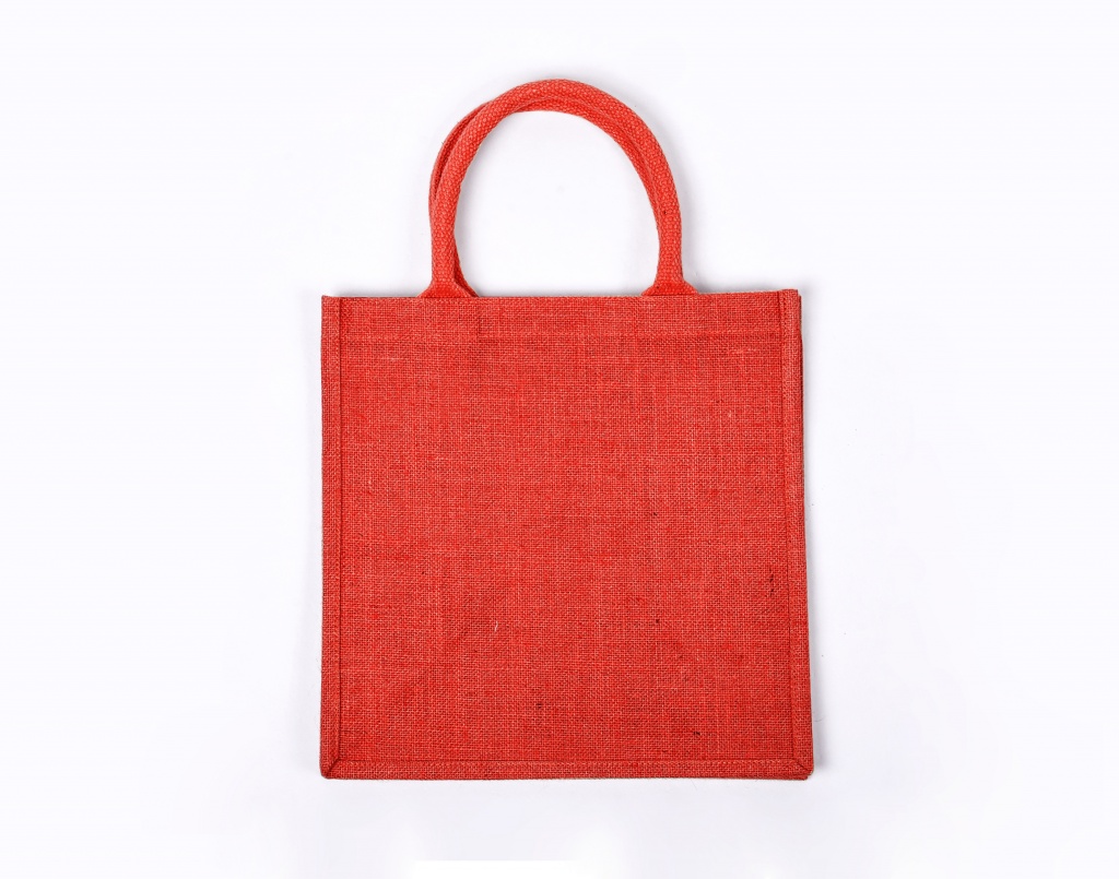 Medium Red Jute Bag