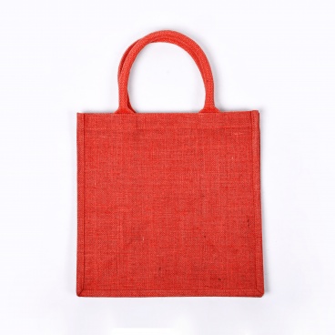 Medium Red Jute Bag