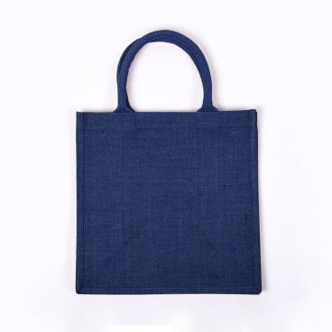 Medium Navy Jute Bag