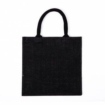 Medium Black Jute Bag