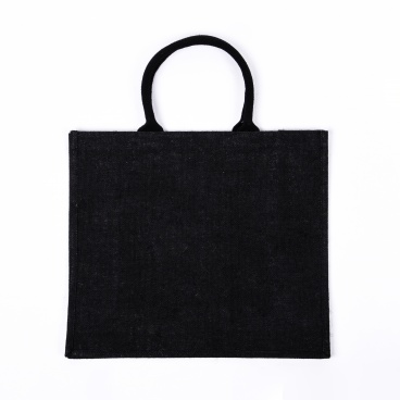 Large Black Jute Bag