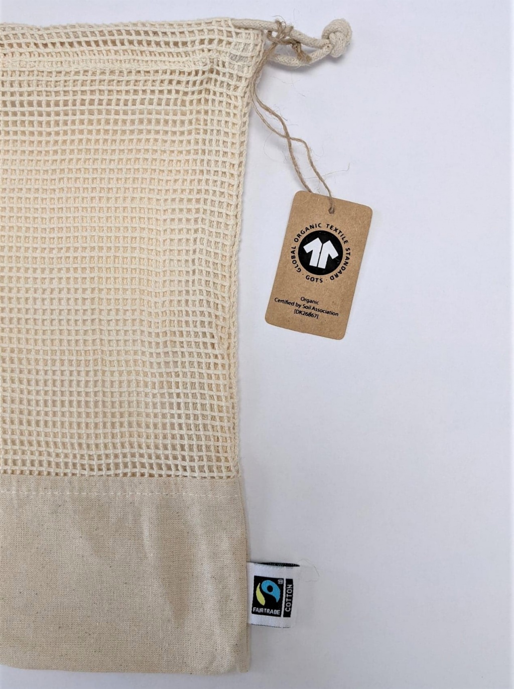 Fairtrade & GOTS Organic Small Mesh Pouch