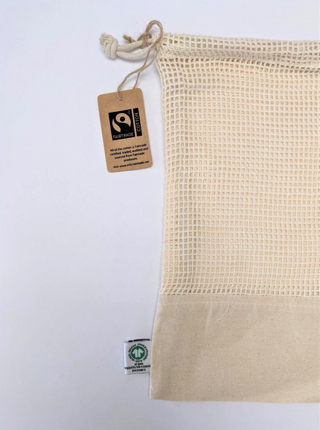 Fairtrade & GOTS Organic Small Mesh Pouch