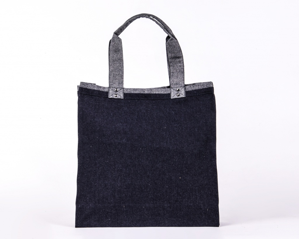 Luxury Denim Shopper Bag