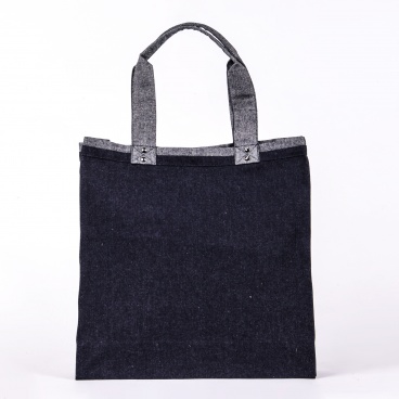 Luxury Denim Shopper Bag