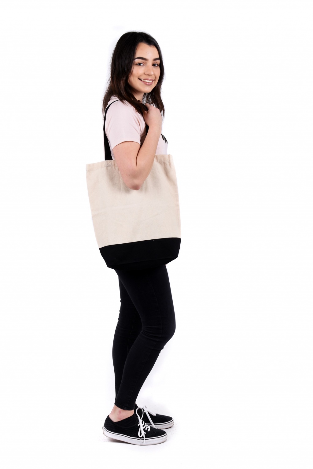 Contrast Shopper Bag