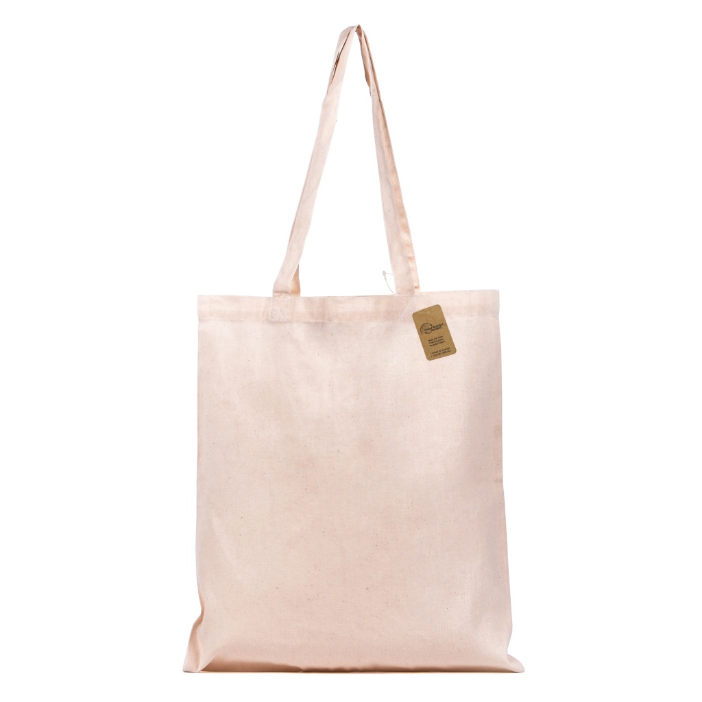 Natural Recycled Cotton Tote Bag