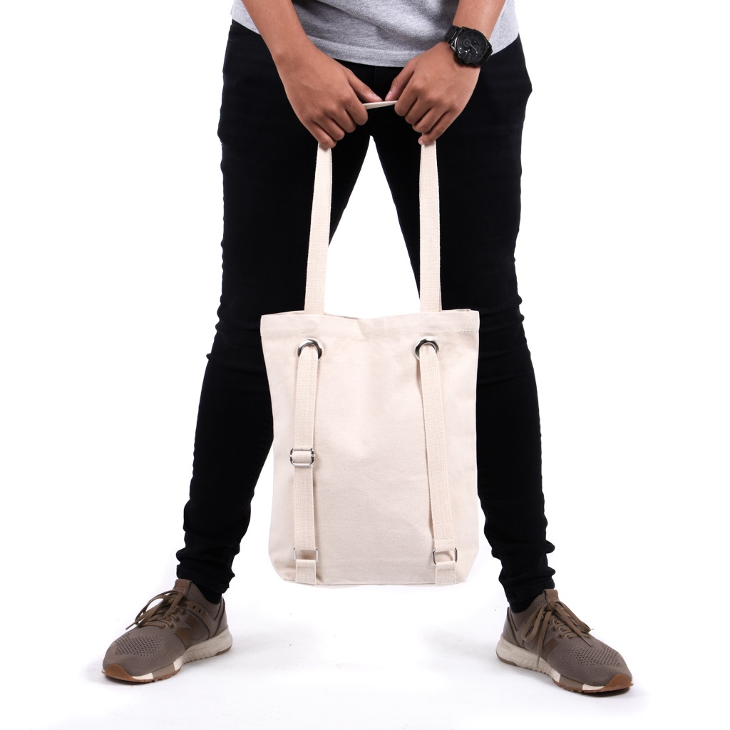 Canvas Backpack Shopper