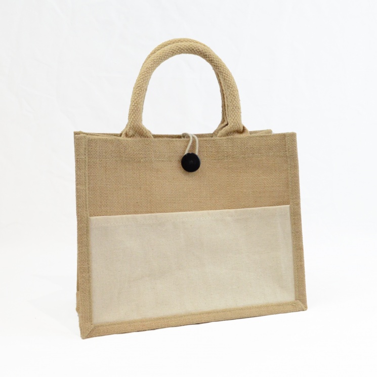 Small Landscape Pocket Jute Bag