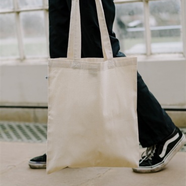 RPET recycled plastic NATURAL TOTE BAG